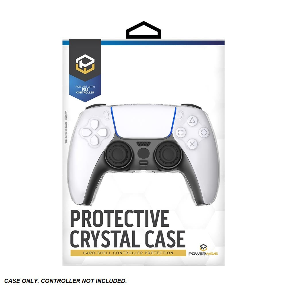 Crystal Case Hard Shell Cover for PS5 DualSense Controller 