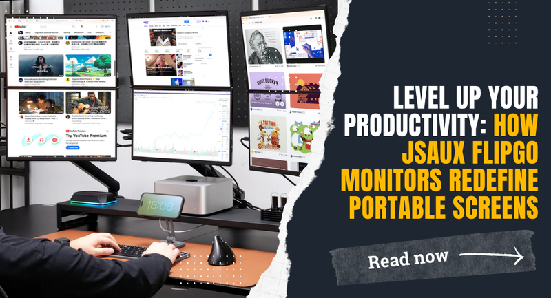 Level Up Your Productivity: How JSAUX FlipGo Monitors Redefine Portable Screens