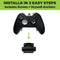 HIDEit X1X Xbox One X Vertical Wall Mount Bracket (Black) - Controller Bundle