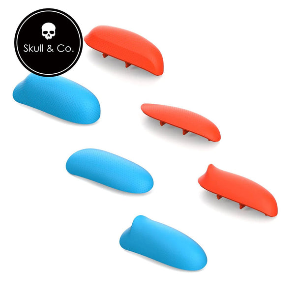 Skull & Co. Replaceable Grip Set for Nintendo Switch (Neon Red & Neon Blue)