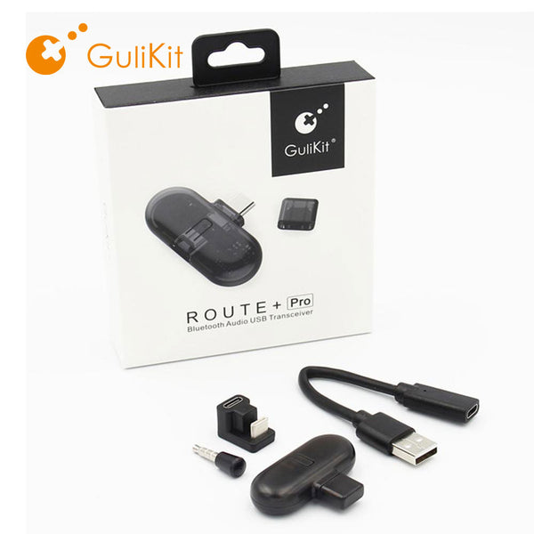 GuliKit Route+ Pro Bluetooth Audio USB Transceiver (Transmitter-Receiver Adapter) for Nintendo Switch