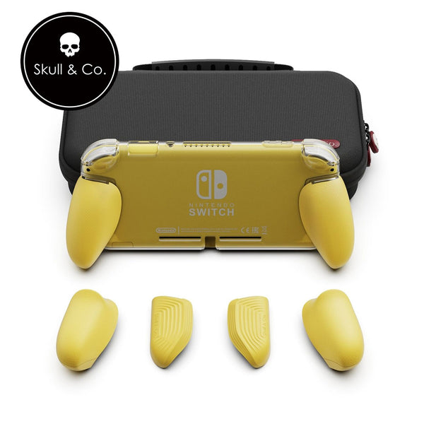 Skull & Co. GripCase Lite Bundle for Switch Lite (with MaxCarry Case Lite) - Yellow