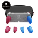 Skull & Co. GripCase Lite Bundle for Switch Lite (with MaxCarry Case Lite) - Cyan & Magenta