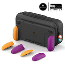 Skull & Co. GripCase Set for Nintendo Switch (with MaxCarry Case & Grips) - Neon Purple & Orange