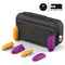 Skull & Co. GripCase Set for Nintendo Switch (with MaxCarry Case & Grips) - Neon Purple & Orange