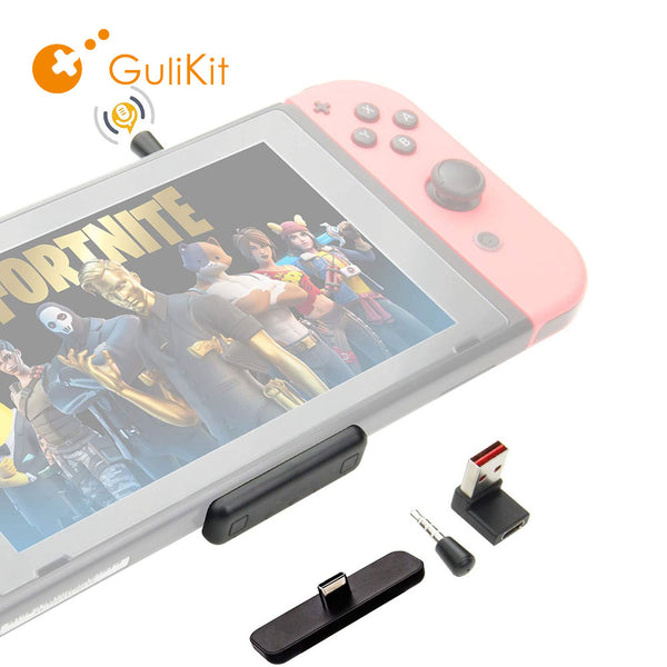 Gulikit Route Air PRO Wireless Bluetooth Audio USB Adapter (with MIC) for Nintendo Switch - Black
