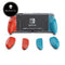 Skull & Co. GripCase Crystal for Nintendo Switch - Neon Red & Blue