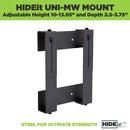 HIDEit Uni-MW | Adjustable Xbox 360 + Xbox One + Xbox One Slim Wall Mount (Black) - Headset Bundle
