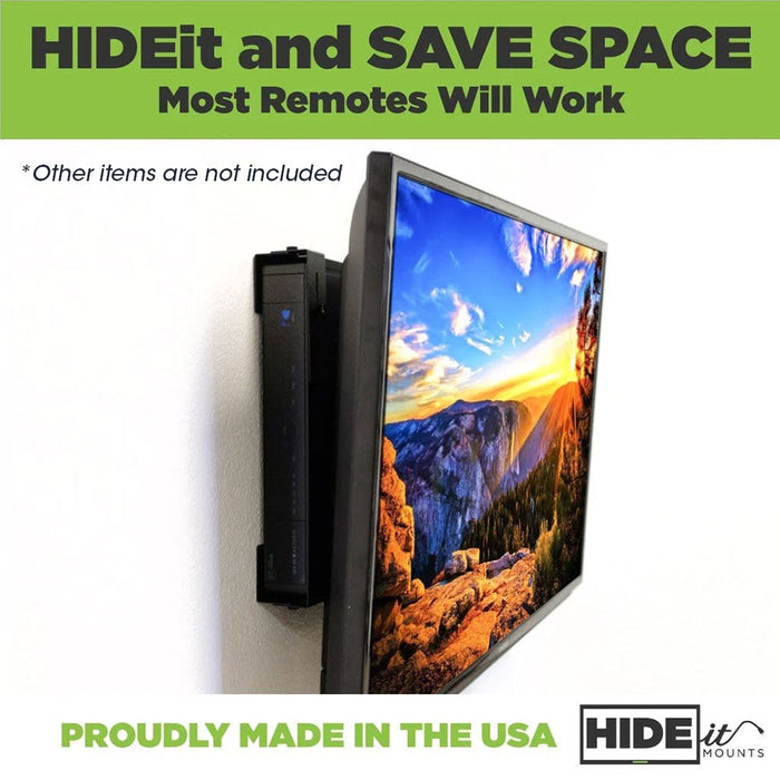 HIDEit Uni-MW | Adjustable Xbox 360 + Xbox One + Xbox One Slim Wall Mount (Black) - Controller Bundle