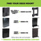 HIDEit Uni-MW | Adjustable Xbox 360 + Xbox One + Xbox One Slim Wall Mount (Black) - Headset Bundle