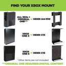 HIDEit Uni-MW | Adjustable Xbox 360 + Xbox One + Xbox One Slim Wall Mount (Black)