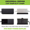 HIDEit Uni-PB | Universal Power Brick Wall Mount (Black)