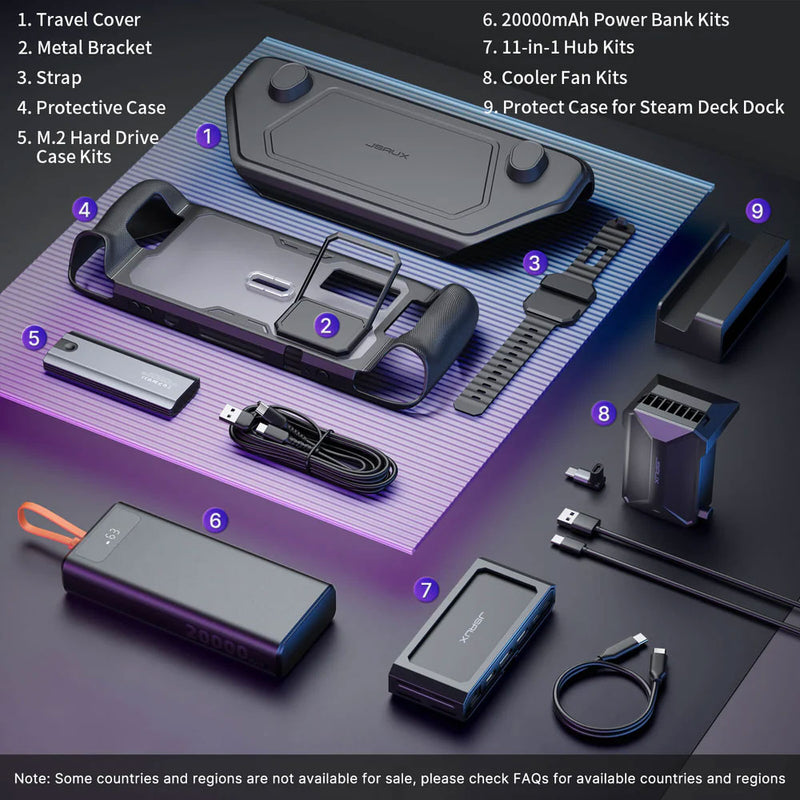 JSAUX ModCase for Steam Deck - PC0104 Cooler Kit