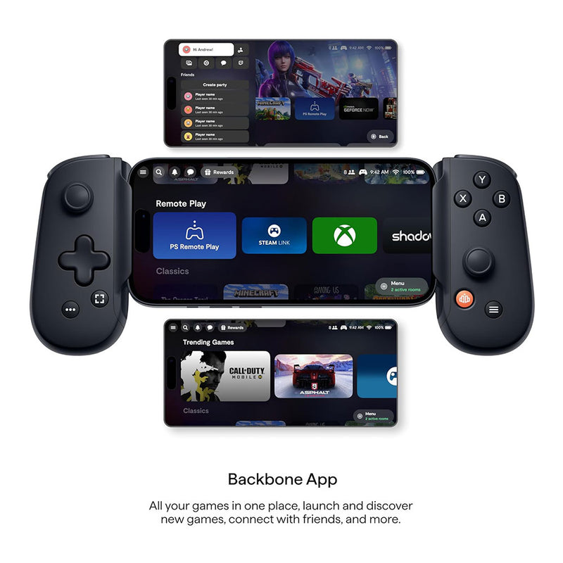 Backbone One (Lightning) -Mobile Gaming Controller for iPhone -2nd Generation –Black