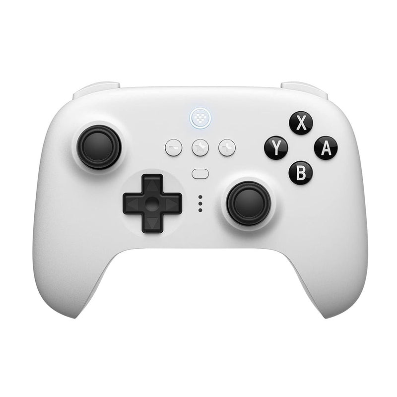 8Bitdo Ultimate Bluetooth Controller with Charging Dock, Wireless Pro Controller with Hall Effect Sensing Joystick, Compatible with Switch, Windows, and Steam Deck (White)