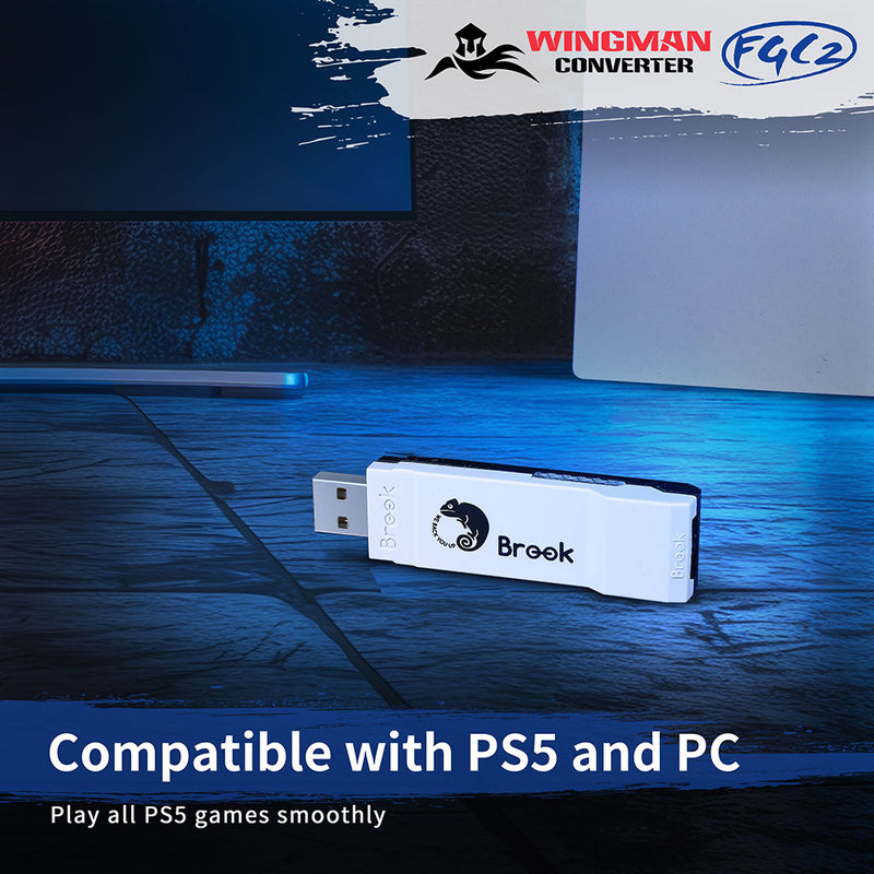 Brook Wingman FGC2 Wired Converter Adapter (PS5/PC)