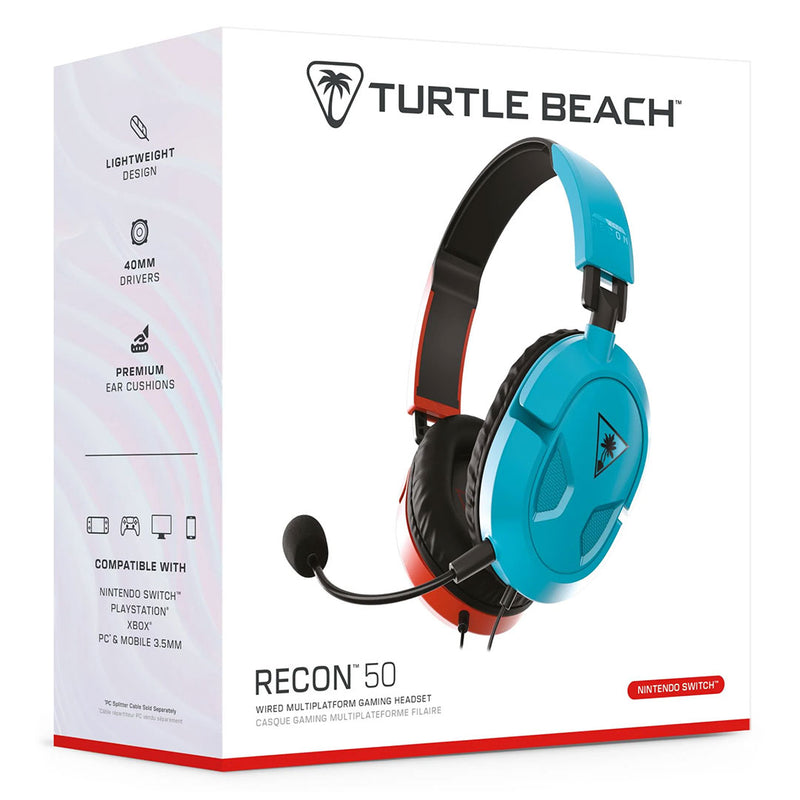 Turtle Beach Recon 50 Headset Red Blue