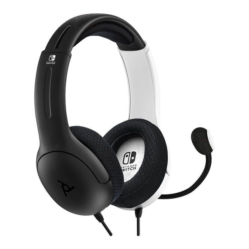 PDP Switch LVL 40 Wired Headset Black White