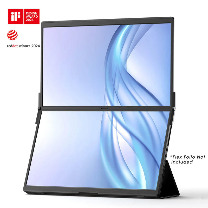 JSAUX FlipGo Lite 15.6" IPS Dual Stacked Portable Monitor for Laptop Screen