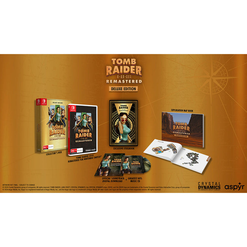 Tomb Raider I-III: Remastered Collection - Deluxe Edition Nintendo Switch