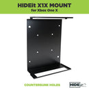 HIDEit X1X Xbox One X Vertical Wall Mount Bracket (Black) - Controller Bundle