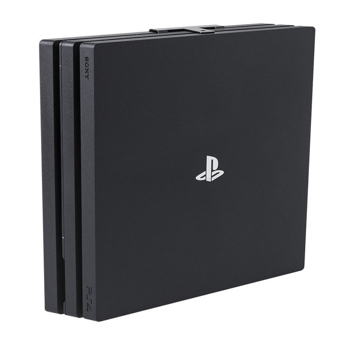 HIDEit 4P PlayStation 4 Pro (PS4 Pro) Vertical Wall Mount Bracket (Black) - Ultimate Bundle
