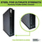 HIDEit X1X Xbox One X Vertical Wall Mount Bracket (Black) - Dual Controller Bundle