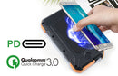 Maxxlee 2x BLUE 20000mAh Qi Wireless Charger Solar Power Bank 18W PD Type C QC3.0 Dual USB Fast Charging