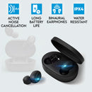 Elinz TWS True Wireless In-Ear Headset Active Noise Cancellation 200mAh Charging Case Black