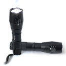 Raylight 2x Flashlight LED CREE XML-L2 8000LM Rechargeable 4x 18650 Battery Waterproof