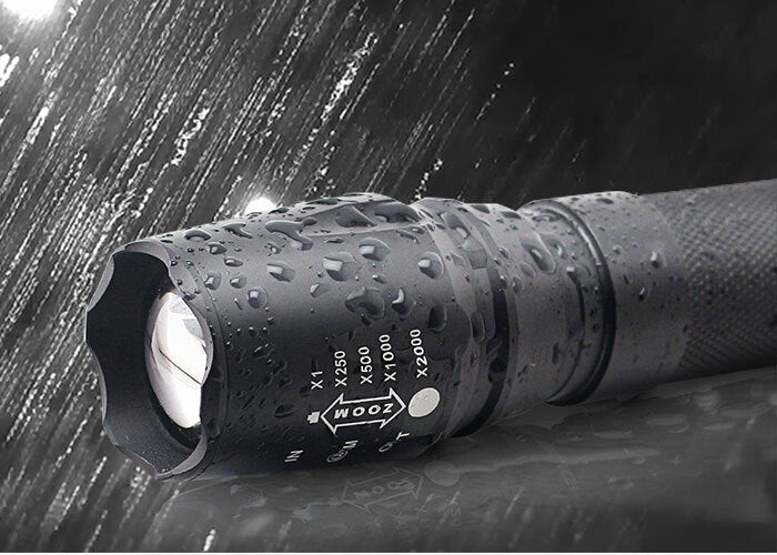 Raylight 2x Flashlight LED CREE XML-L2 8000LM Rechargeable 4x 18650 Battery Waterproof