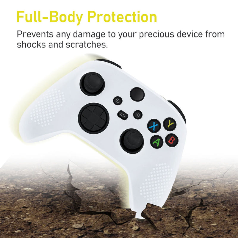 Silicone Anti-Slip Case For Xbox Series S/X Controller – White